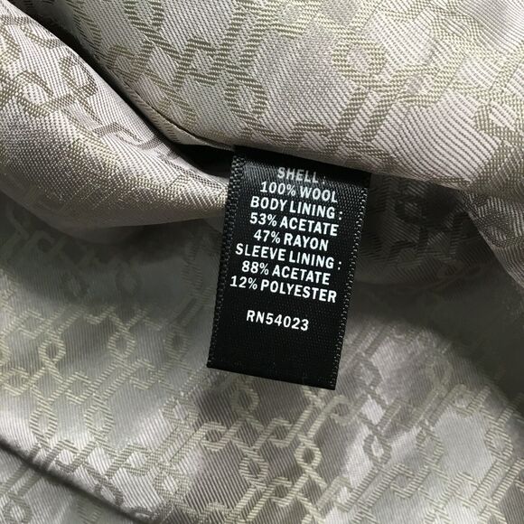 Banana Republic Blazer Jacket 38R Black Wool Vitale Barberis Canonico Super 120s - Picture 11 of 14